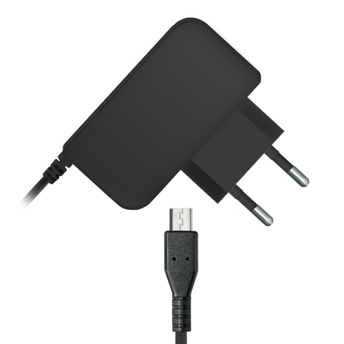 Travel charger miniUSB 003-001 1A 1.2m, black